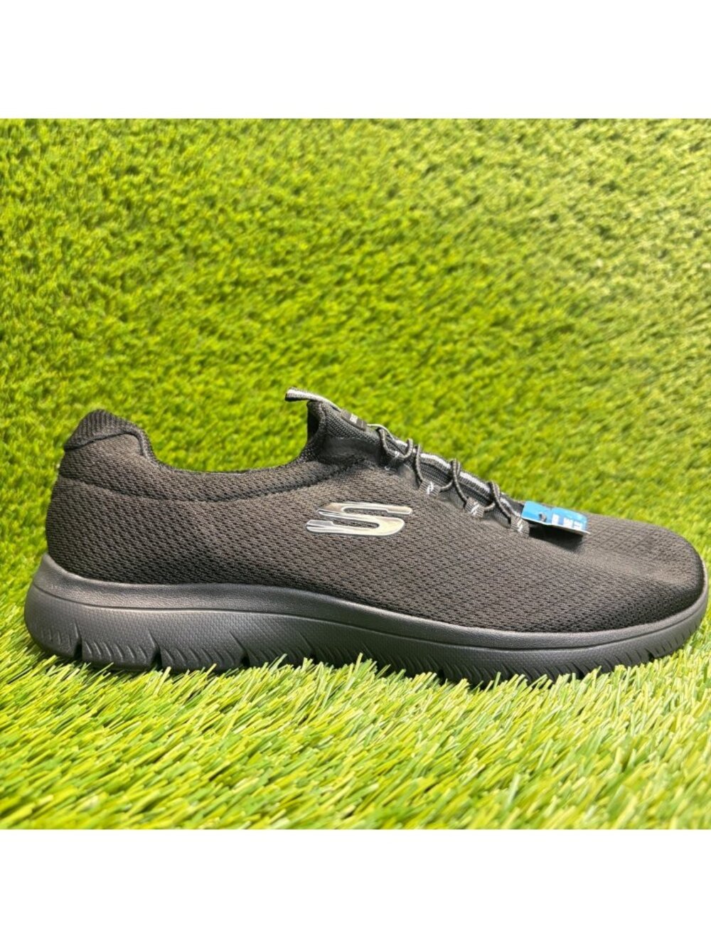 Skechers Summits-Summer Blush Women Size 10D Black Walking Slip-On Shoes Sneaker